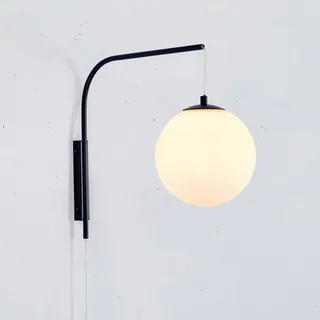 Wandlamp Dione, hoogte 40 cm Stekker från Markslöjd i Svart, Vit – produktbild 2 av 2