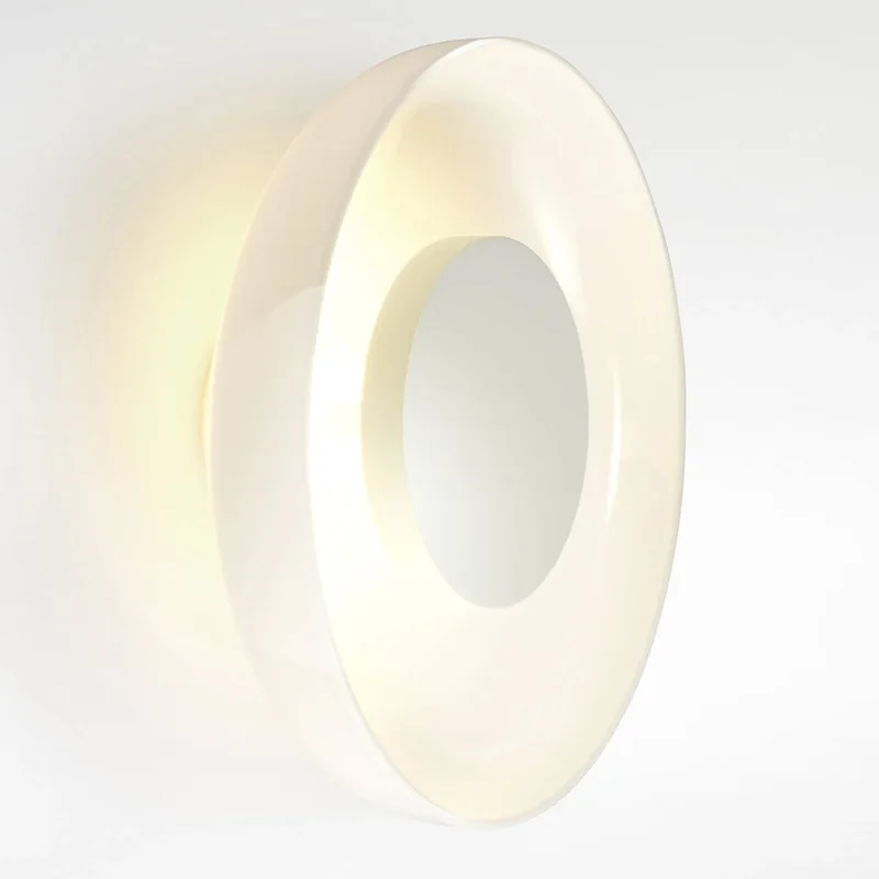 Aura LED wandlamp, Ø 25 cm, opaal by Marset in Wit, opaal – product photo