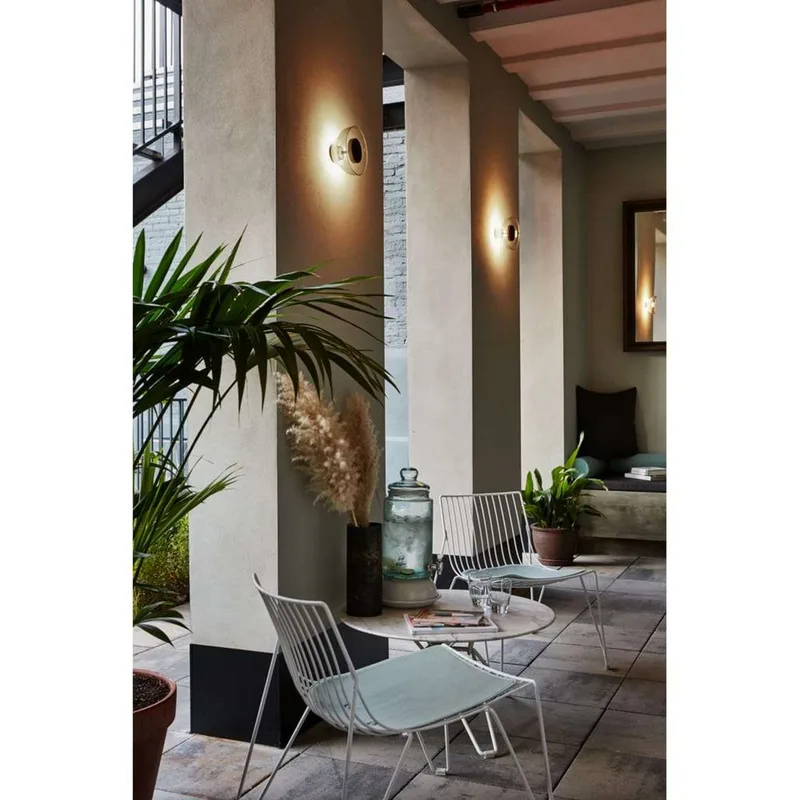 Aura Plus wandlamp met baldakijn Translucent - MARSET - Woonkamer - Kunststof fra Marset – produktbillede