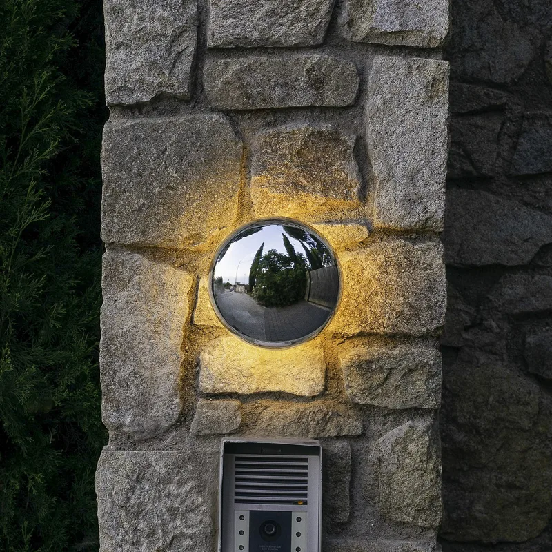 Babila 28 Buiten Wandlamp Steel - Marset - Designer - Metaal - Rond de Marset – photo du produit