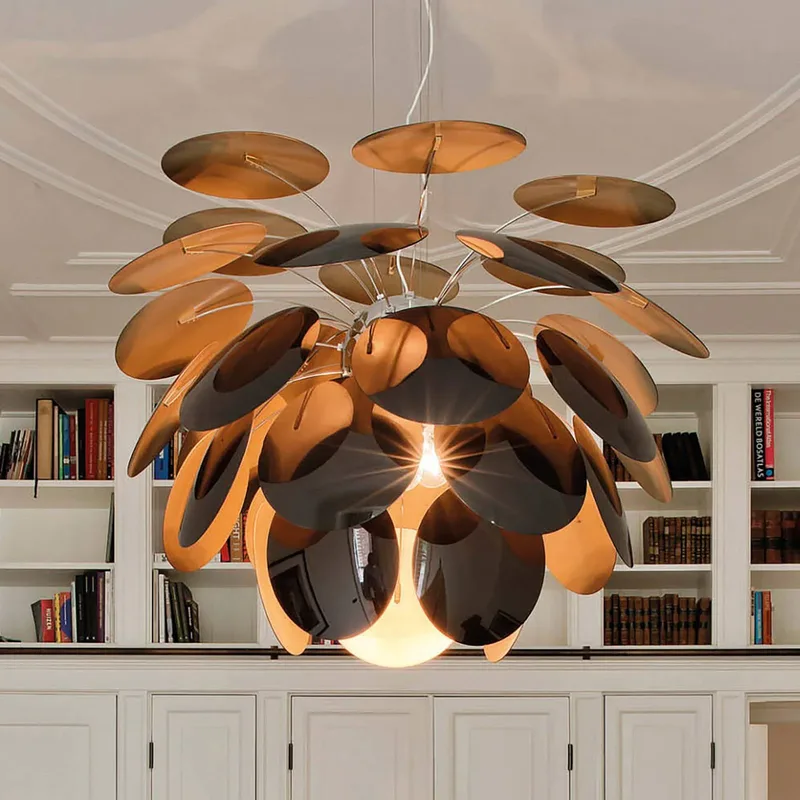 Discocó hanglamp Ø 88 cm zwart/goud by Marset in Zwart, goud – product photo