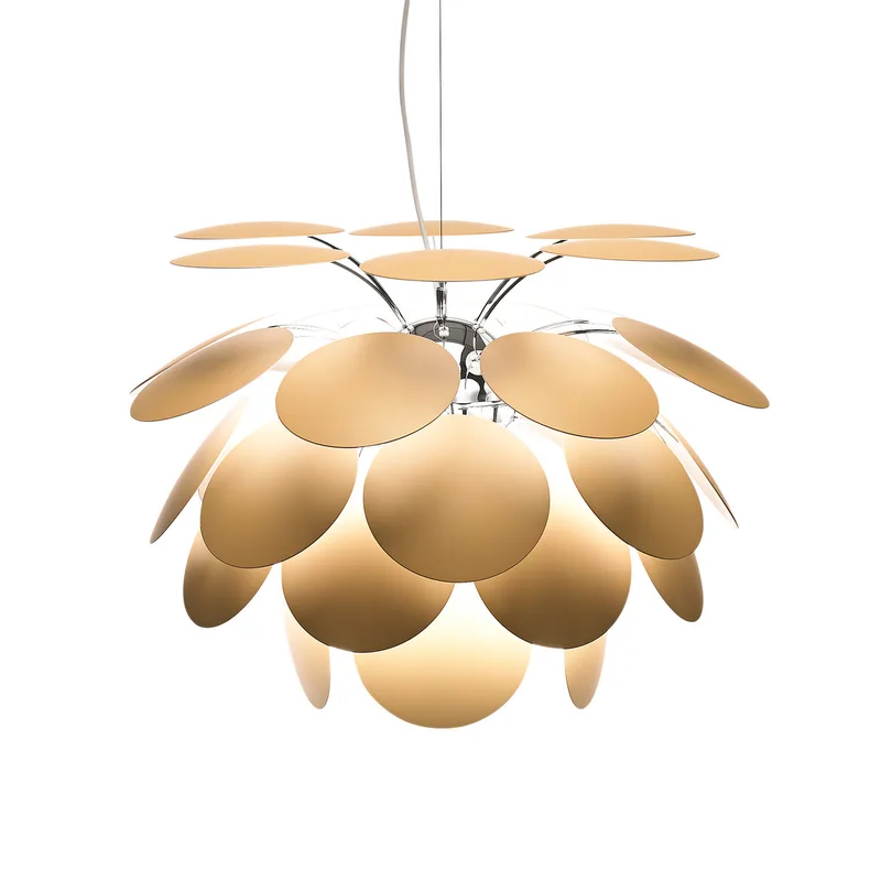 Discoco Hanglamp Ø68 Matte Beige - Marset Discocó - Woonkamer - Designer - Kunststof - 1 lamp van Marset – productfoto