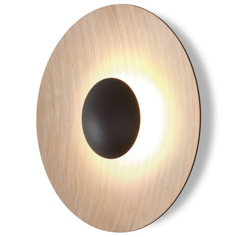 Ginger 42C LED wandlamp Ø42cm eiken/eiken de Marset en Eiken – photo du produit