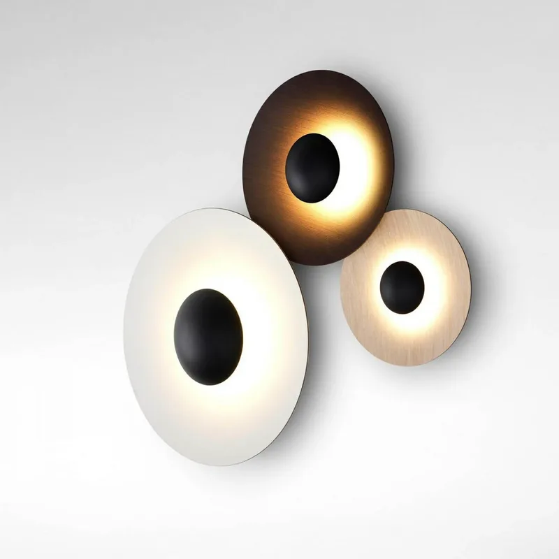 Ginger 60 C Wandlamp Wenge-Wenge - Marset - Woonkamer - Aluminium de Marset – photo du produit