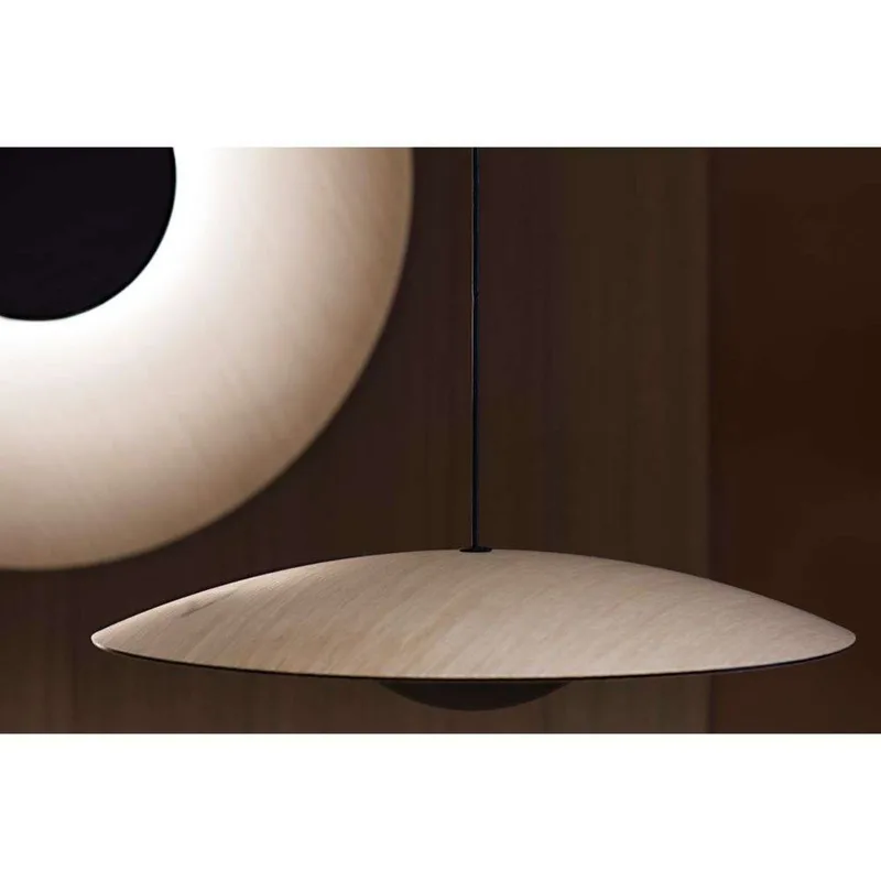 Ginger 60 Hanglamp Oak - Marset - Eetkamer - Aluminium de Marset – photo du produit