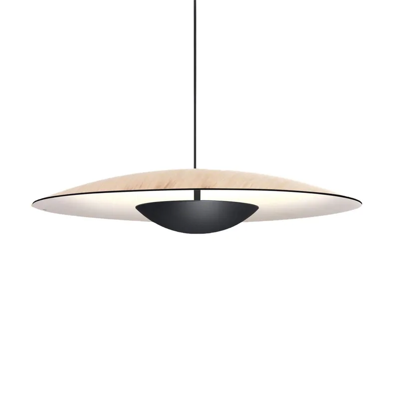 Ginger LED hanglamp Triac Ø32 cm eiken/wit by Marset in Eiken, wit, zwart – product photo