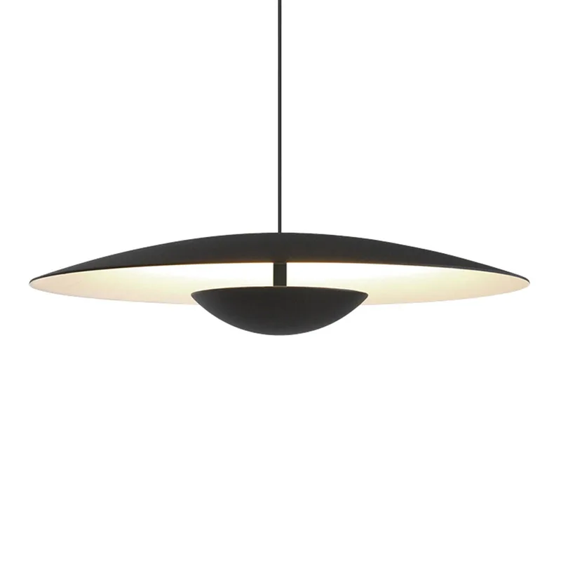 Ginger LED hanglamp, Triac Ø32 cm zwart/wit van Marset in Messing, wit, zwart – productfoto