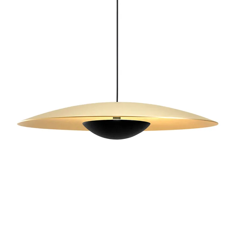 Ginger LED hanglamp, Triac Ø32cm messing by Marset in Brass, Black – product photo
