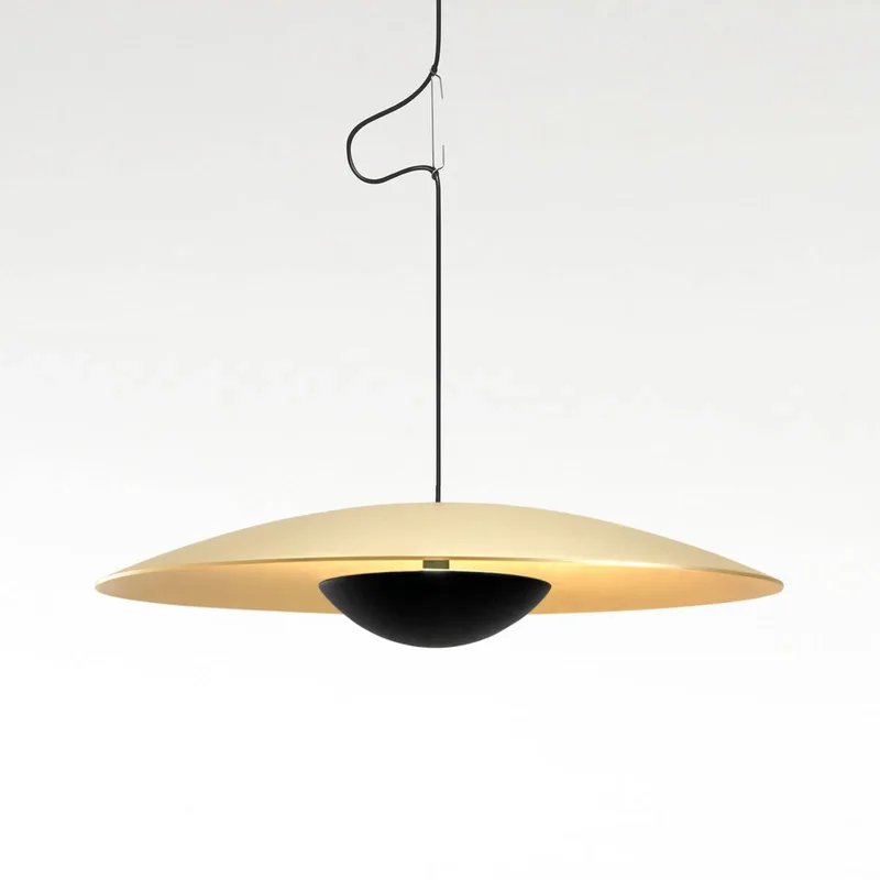 Ginger LED hanglamp, Triac Ø42 cm messing från Marset i Mässing, Svart – produktbild
