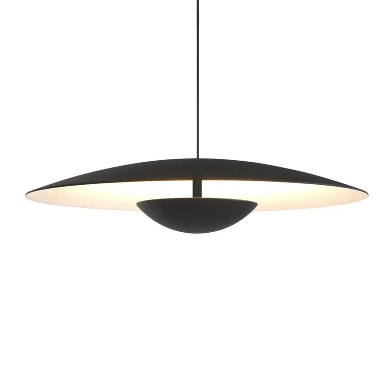 Ginger LED hanglamp, Triac Ø42 cm zwart/wit by Marset in Black, White – product photo