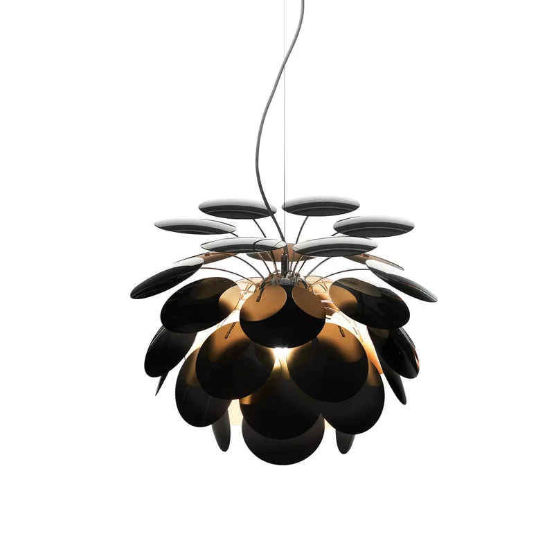 Hanglamp Discocó Ø 35 cm zwart/goud by Marset in Zwart, goud – product photo
