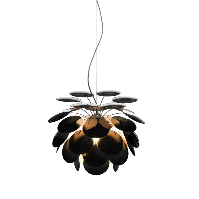 Hanglamp Discocó Ø 53 cm zwart/goud van Marset in Zwart, goud – productfoto