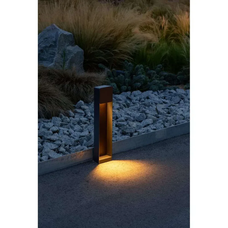 Lab B60 Bollard Graphite Grey/Brown - Marset - Metaal van Marset – productfoto