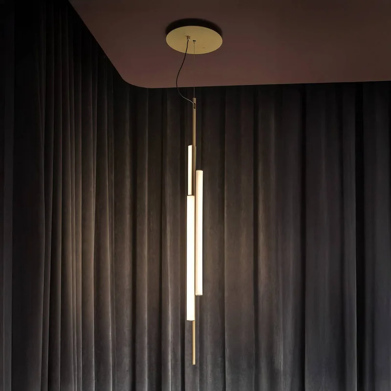 LED hanglamp Ambrosia 130 w/plug-in 3000K goudkleurig van Marset in Goud – productfoto