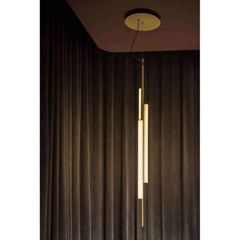 LED hanglamp Ambrosia met stekker 2700K goudkleurig by Marset in Goud – product photo