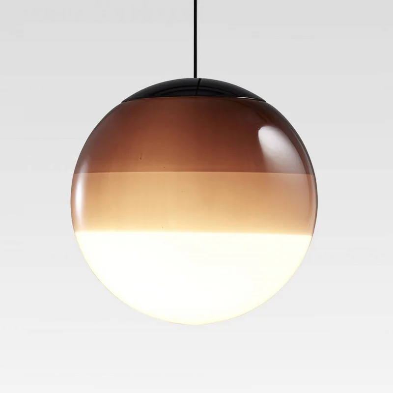 LED hanglamp Dipping Light Ø 30 cm van Marset in Bruin – productfoto