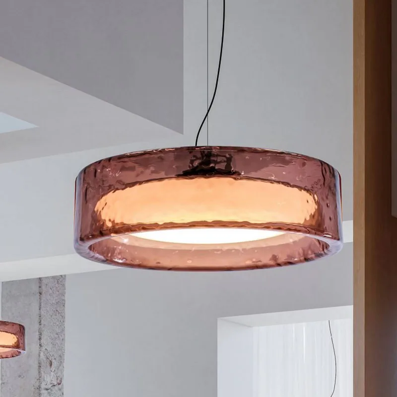 LED hanglamp Ringo, Ø 70 cm, TRIAC kunststof van Marset in Rosé – productfoto