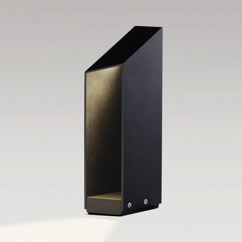 LED sokkellamp Domus, hoogte 37 cm, aluminium by Marset in Zwart – product photo