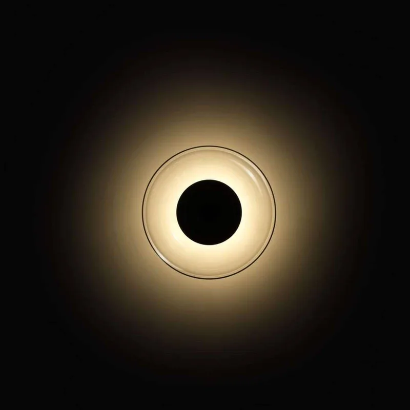 LED-wandlamp Aura, Ø 18 cm, aan/uit, doorschijnend de Marset en Doorzichtig – photo du produit