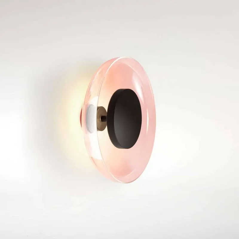 LED wandlamp Aura Plus, koperkleurig, glas, Ø 25 cm de Marset en Koper – photo du produit