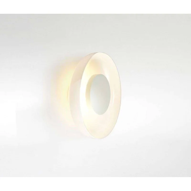 LED wandlamp Aura Plus, Ø 25 cm de Marset en Opaal – photo du produit