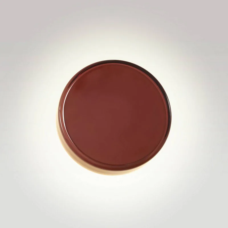 LED wandlamp Caramel, bruin, Ø 22 cm, TRIAC, glas de Marset en Bruin, zwart – photo du produit