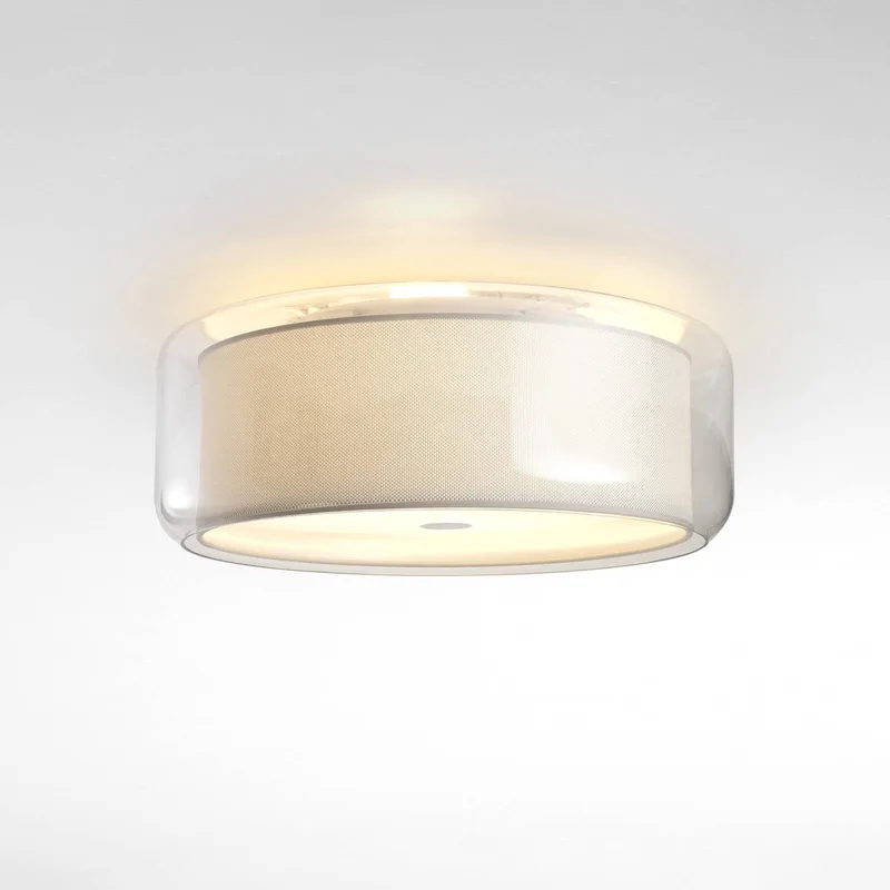 Mercer C plafondlamp van glas en polyester van Marset in Parelwit – productfoto
