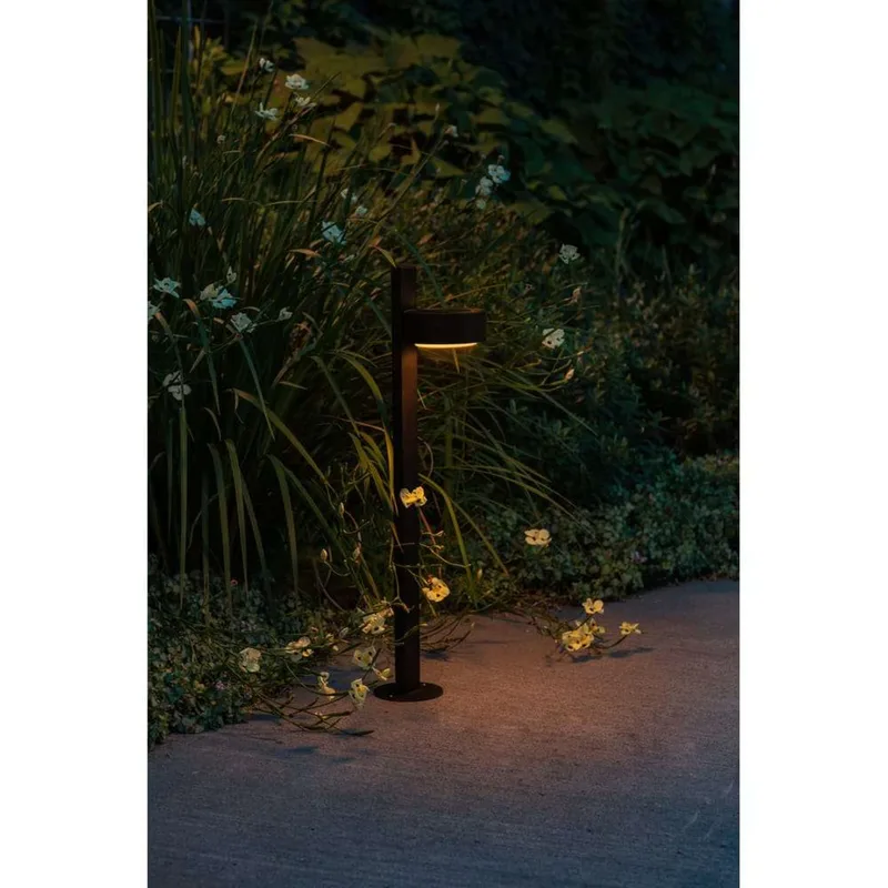 Plaff-On Bollard IP65 Black - Marset - Aluminium van Marset – productfoto