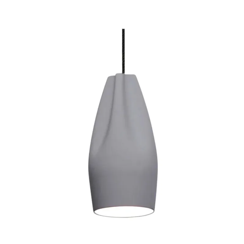 Pleat Box 13 LED Hanglamp Grijs/Wit - Marset - Woonkamer - Keramiek van Marset – productfoto