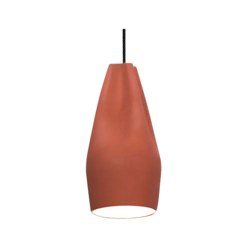 Pleat Box 13 LED Hanglamp Terracotta/Wit - Marset - Woonkamer - Keramiek van Marset – productfoto