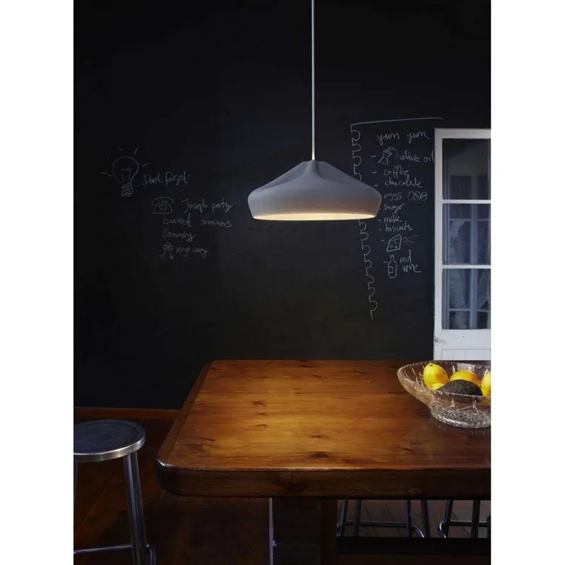 Pleat Box 36 Hanglamp E14 Ocher/Wit - Marset - Eetkamer - Keramiek van Marset – productfoto