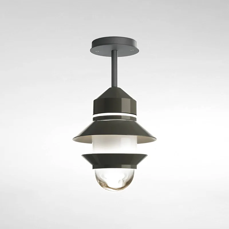 Santorini buiten plafondlamp, IP65, grijs fra Marset i Grijs (RAL 7039), transparant – produktbillede