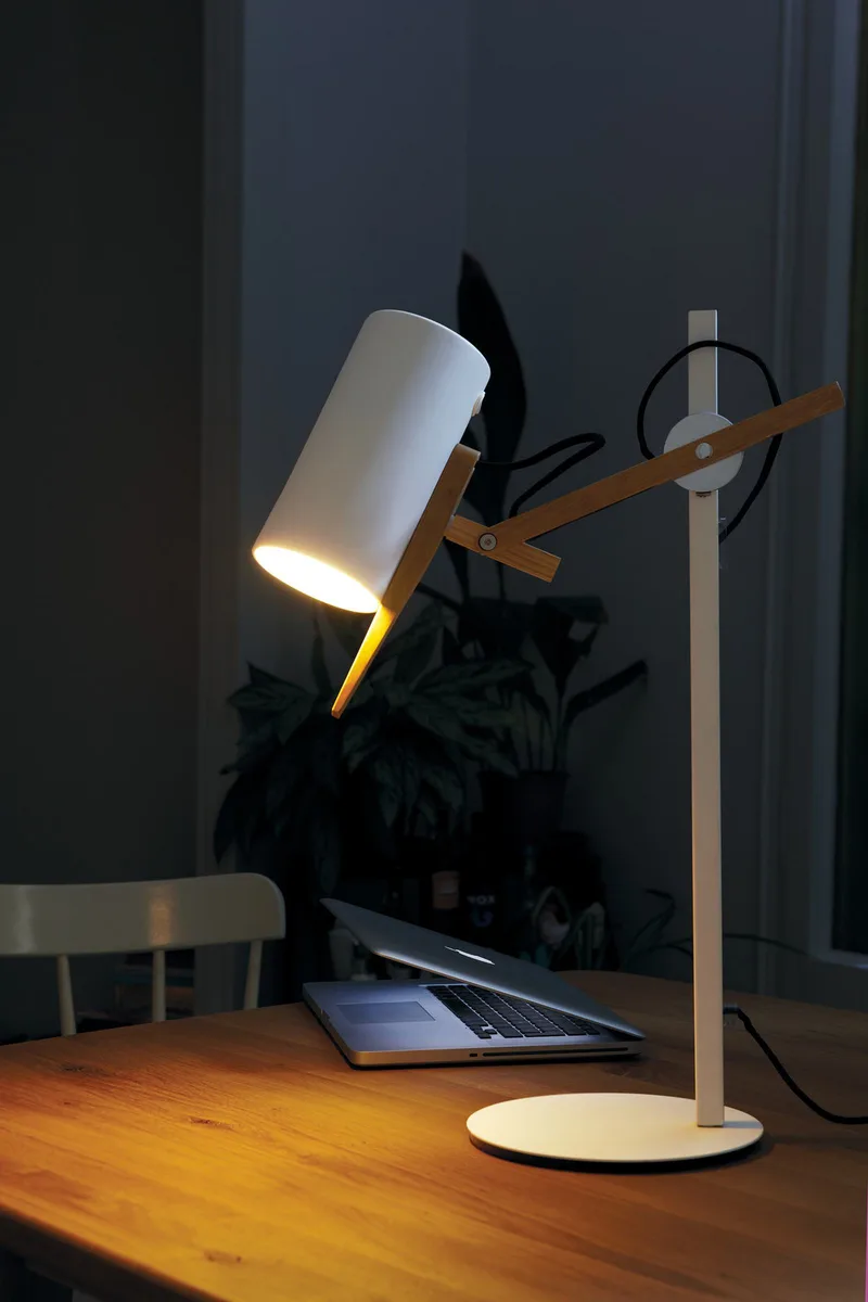 Scantling Tafellamp Wit - Marset - Woonkamer - Metaal van Marset – productfoto
