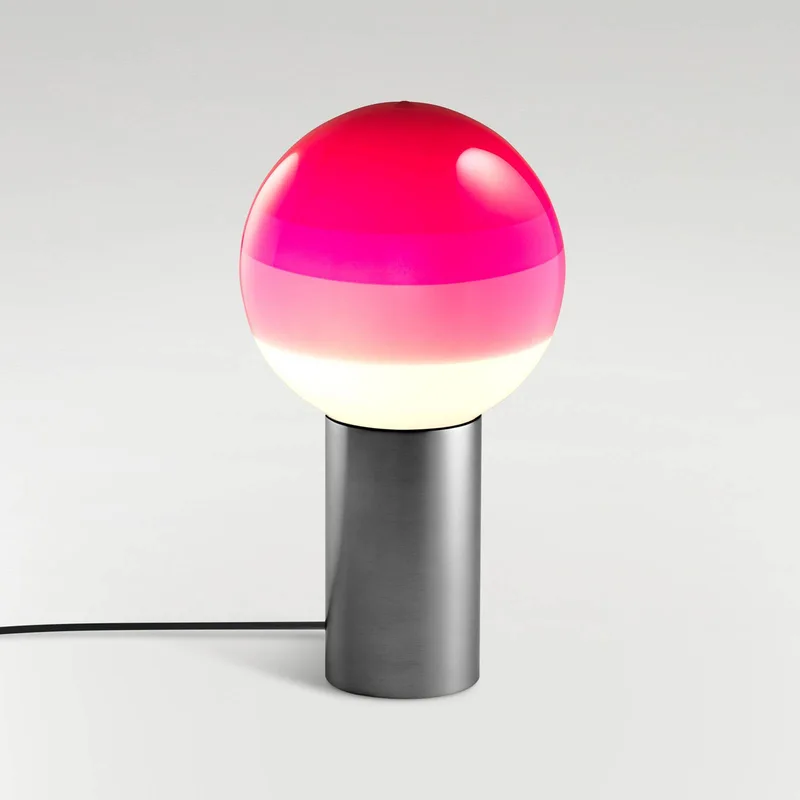 tafellamp Dipping Light, hoogte 22 cm, roze/grafiet by Marset in Roze, grafiet – product photo