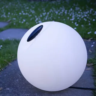 Bowl lichtbol voor buiten Ø 35cm van Martinelli Luce in Wit, Zwart, Oranje – productfoto 3 van 5