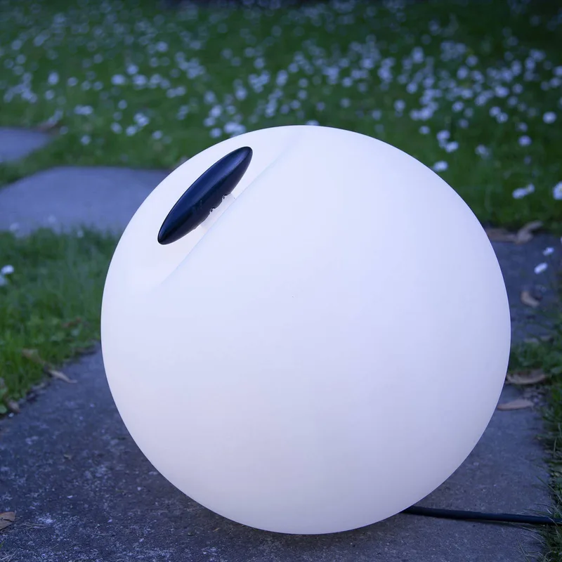 Bowl lichtbol voor buiten Ø 35cm van Martinelli Luce in Wit, Zwart, Oranje – productfoto 3 van 5