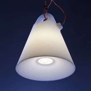 buiten hanglamp Trilly, stekker, Ø 45 cm van Martinelli Luce in Wit, Oranje – productfoto 3 van 5