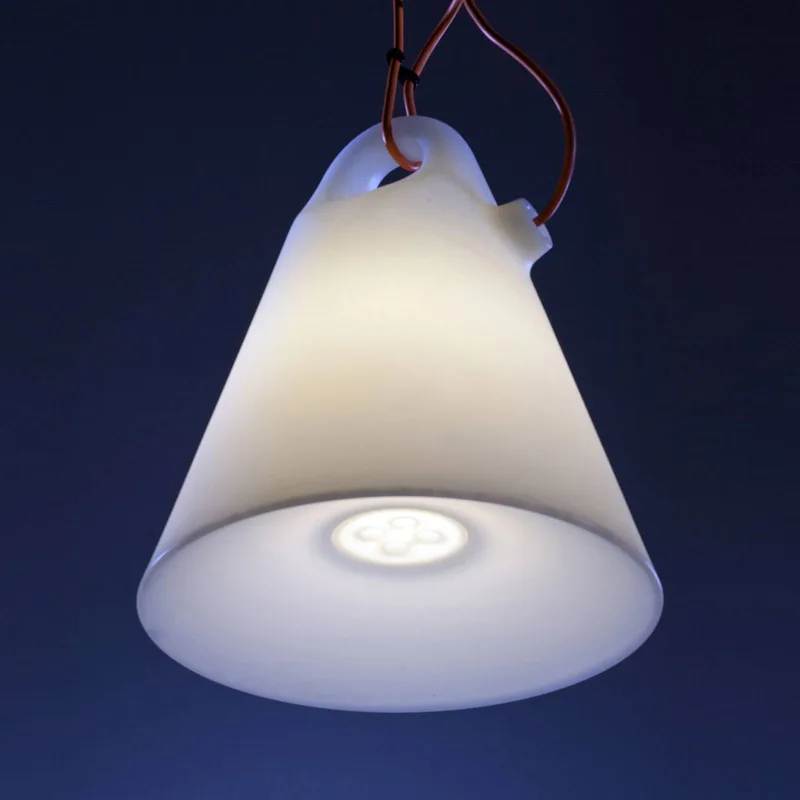 buiten hanglamp Trilly, stekker, Ø 45 cm van Martinelli Luce in Wit, Oranje – productfoto 3 van 5