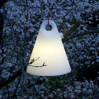 buiten hanglamp Trilly, stekker, Ø 45 cm van Martinelli Luce in Wit, Oranje – productfoto 1 van 5