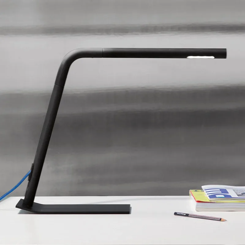 Colibri - LED bureaulamp by Martinelli Luce in Black, Gesatineerd, Blue – product photo