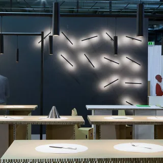 Colibrì wand 2-lamps zwart by Martinelli Luce in Black, Opaal – product photo 2 of 5