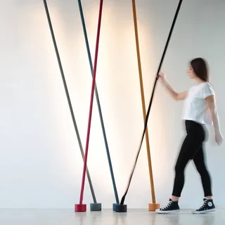 Elastica band-vloerlamp by Martinelli Luce in Light blue – product photo 5 of 5