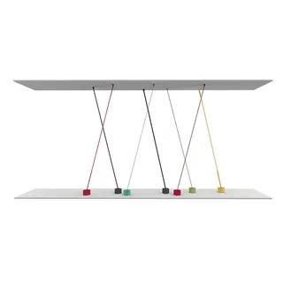 Elastica band-vloerlamp de Martinelli Luce en Noir – photo du produit 3 sur 5
