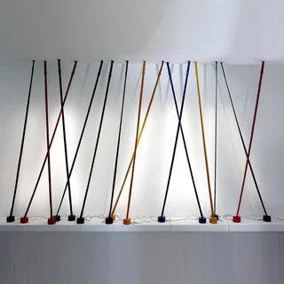 Elastica vloerlamp als band by Martinelli Luce in Red – product photo 2 of 5
