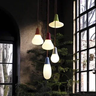 hanglamp Ciulifruli, polyethyleen från Martinelli Luce i Röd – produktbild 3 av 5