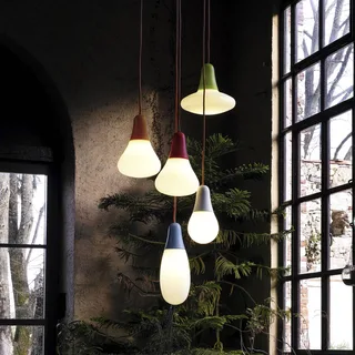 hanglamp Ciulifruli, polyethyleen de Martinelli Luce en Blanc – photo du produit 3 sur 5