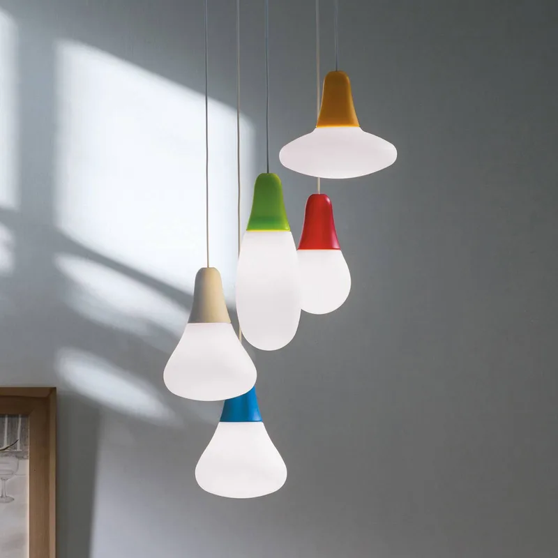 hanglamp Ciulifruli, polyethyleen van Martinelli Luce in Wit – productfoto