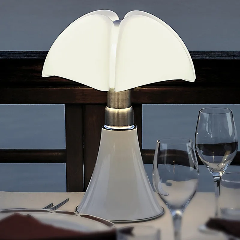 Minipipistrello accu-tijgerlamp, wit, 35 cm von Martinelli Luce – Produktfoto