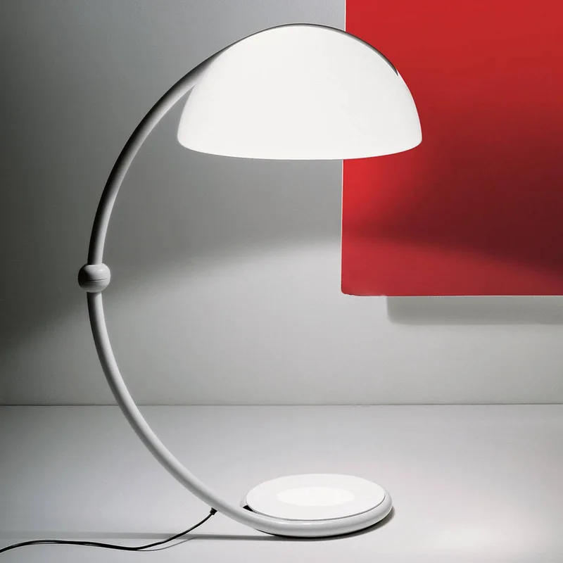 Serpent vloerlamp de Martinelli Luce en Blanc – photo du produit