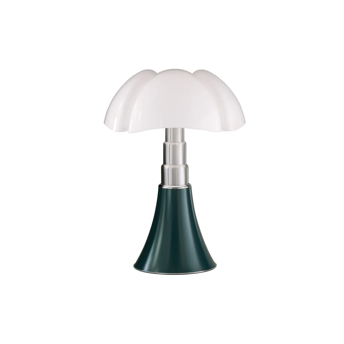 Tischleuchte Pipistrello - Grün - galvanisierter Stahl - Designer Gae Aulenti by Martinelli Luce – product photo